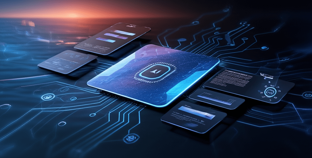AI-Powered Web Design Illustration